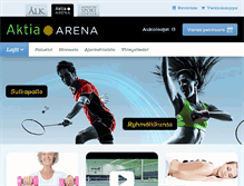 Tablet Screenshot of aktia-arena.fi
